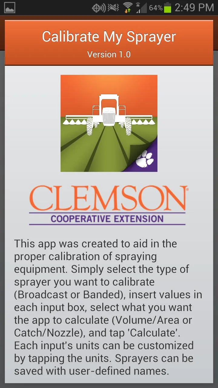 Calibrate My Sprayer | Indus Appstore | Screenshot