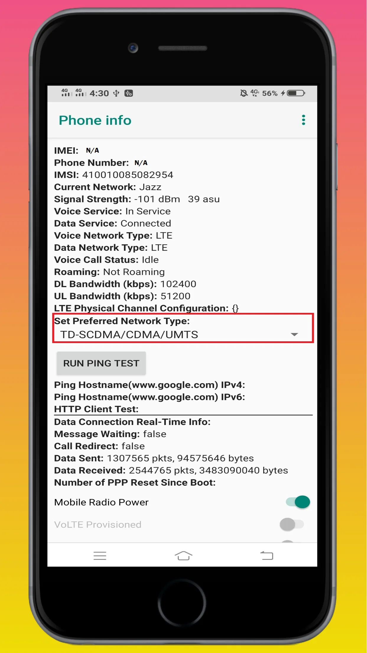 Only 4G Network Mode | Indus Appstore | Screenshot