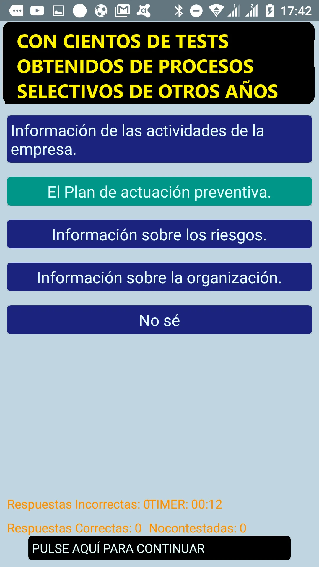 Test Oposiciones Administrativ | Indus Appstore | Screenshot