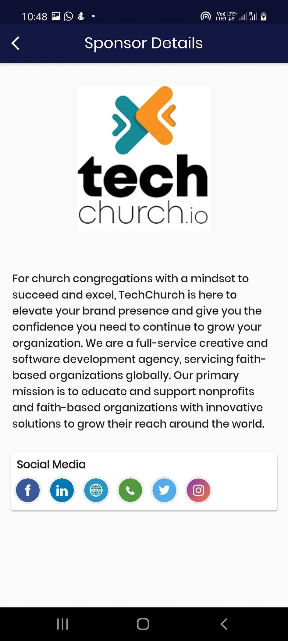 Church and Technology Summit | Indus Appstore | Screenshot