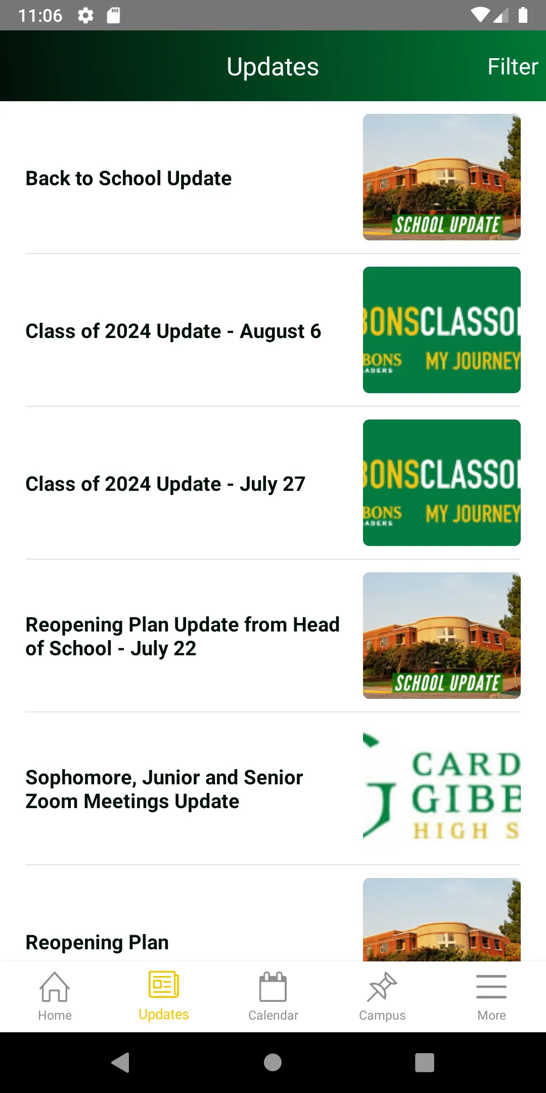 Cardinal Gibbons HS NC | Indus Appstore | Screenshot