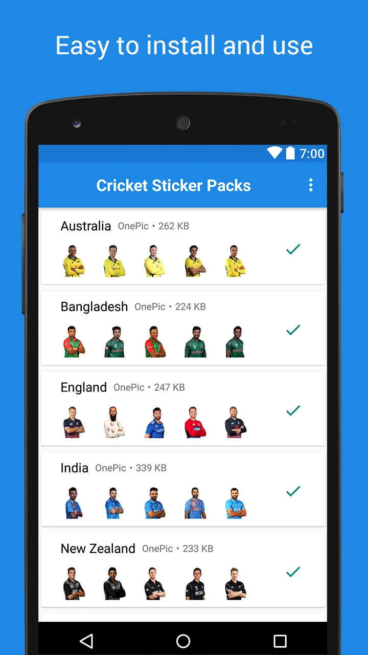 Cricket Sticker Packs | Indus Appstore | Screenshot