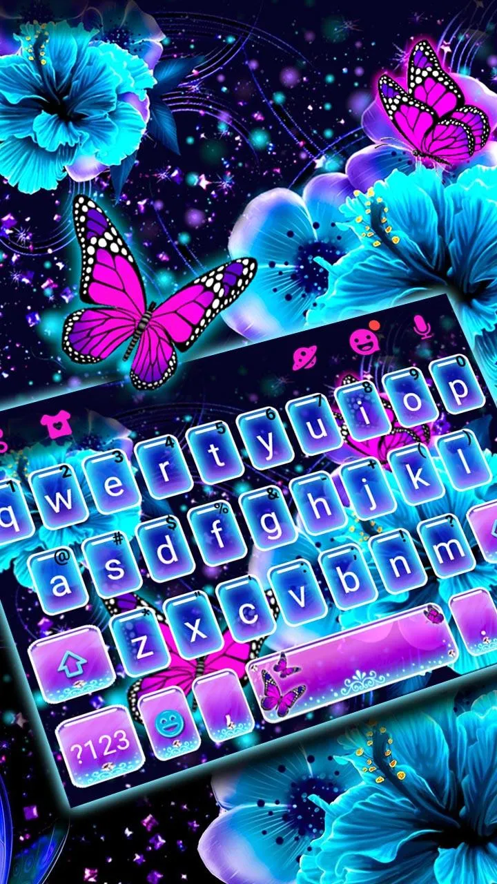 Neon Butterfly 2 Theme | Indus Appstore | Screenshot