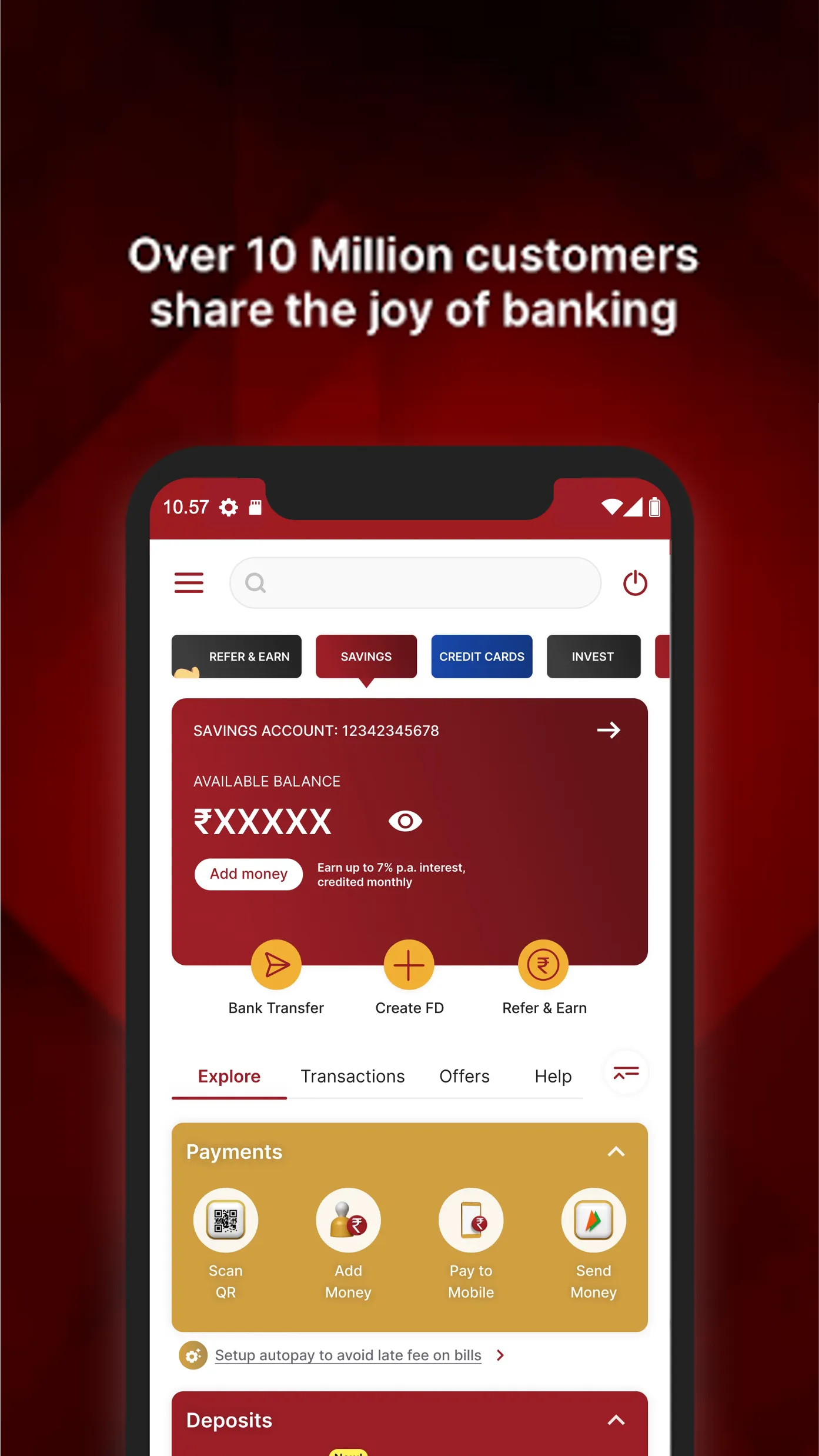IDFC FIRST Bank: MobileBanking | Indus Appstore | Screenshot