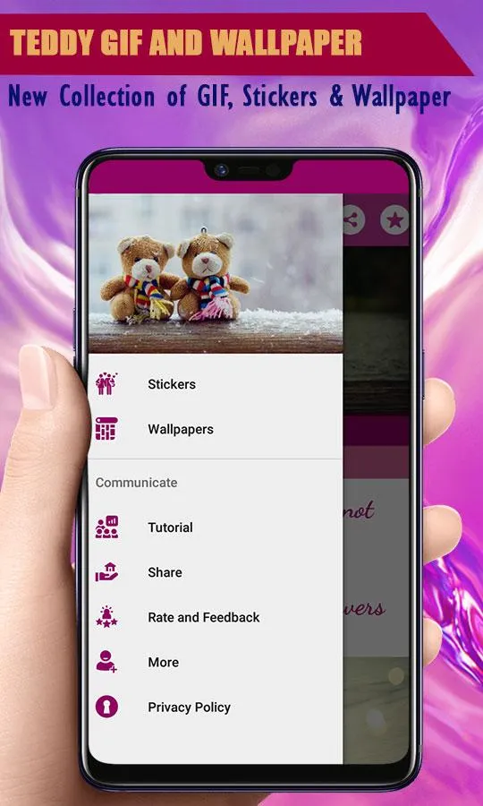 Teddy Gif Stickers | Indus Appstore | Screenshot
