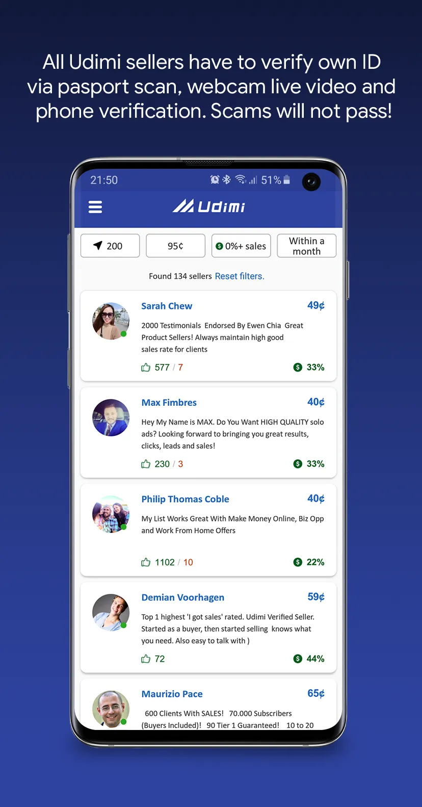 Udimi - Buy Solo Ads | Indus Appstore | Screenshot