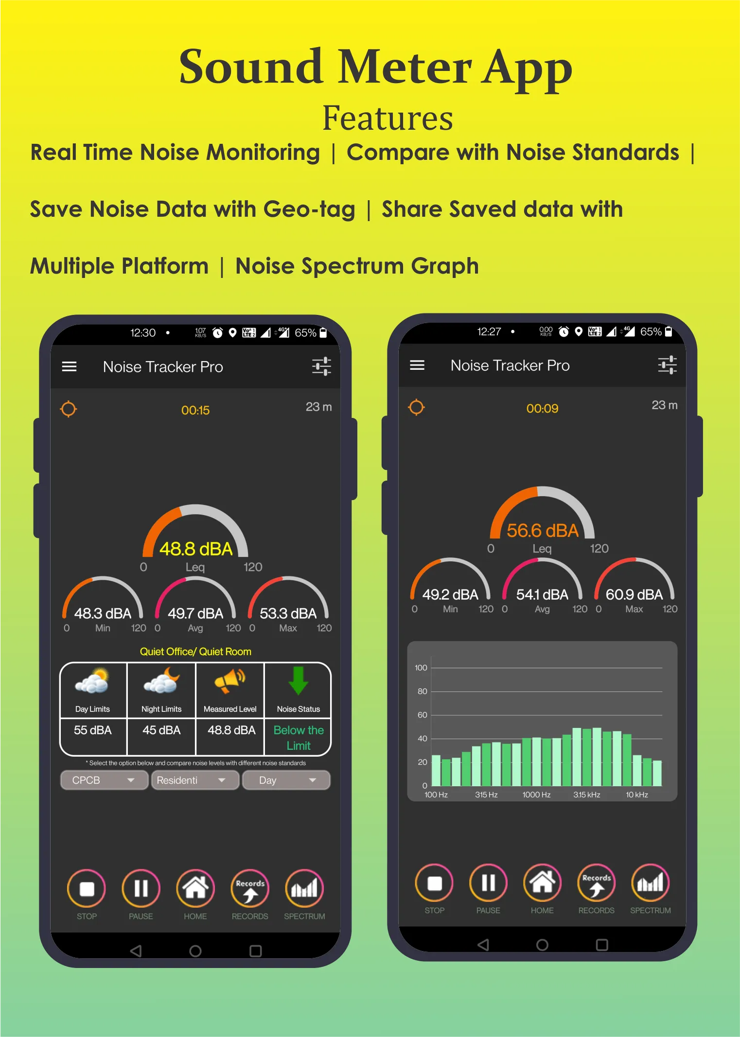 Noise Tracker Pro | Indus Appstore | Screenshot