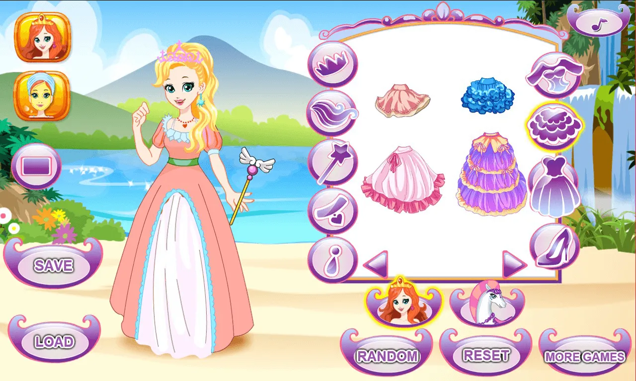 White Horse Princess Dress Up | Indus Appstore | Screenshot