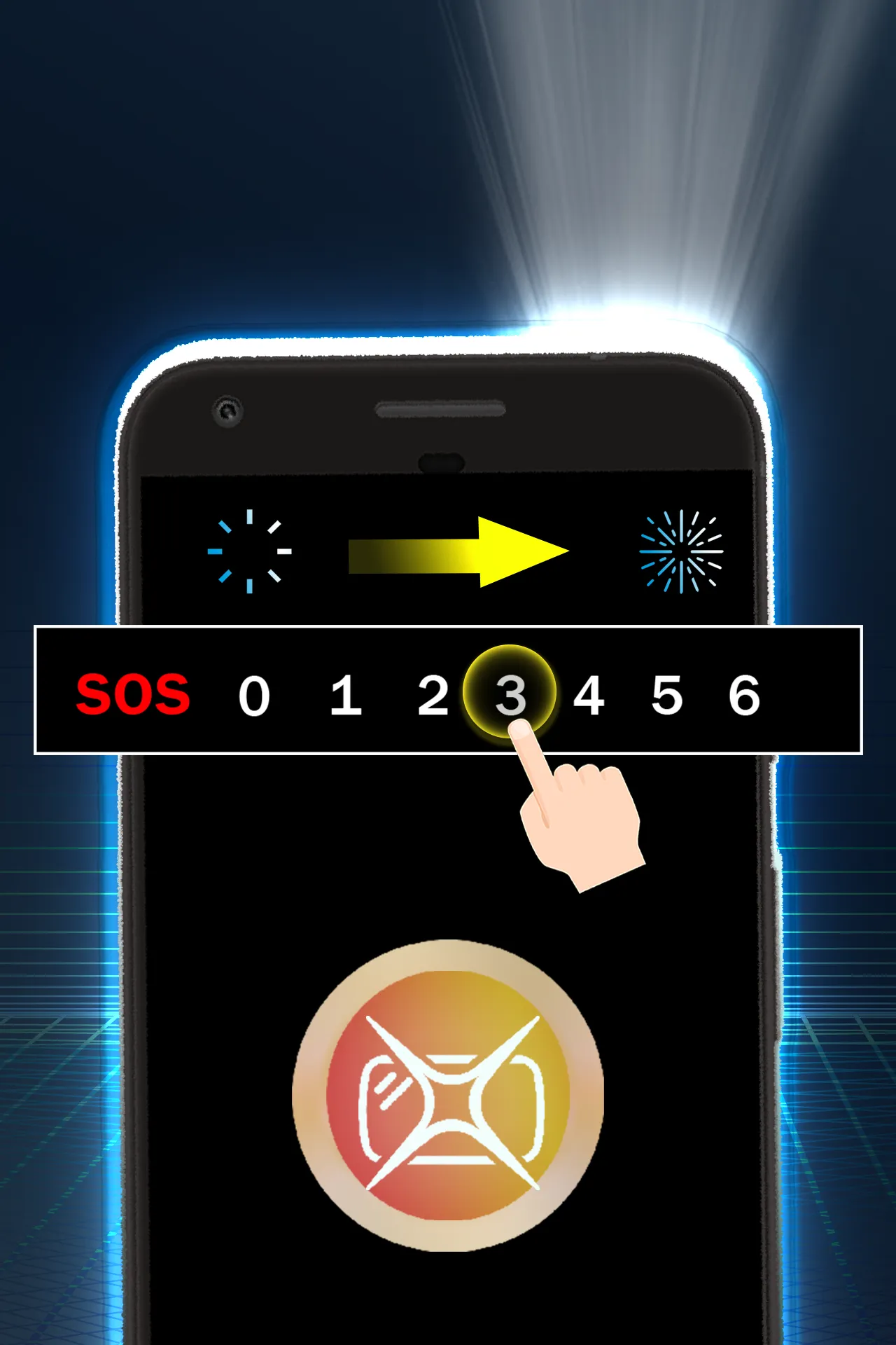 Extreme flashlight compass | Indus Appstore | Screenshot