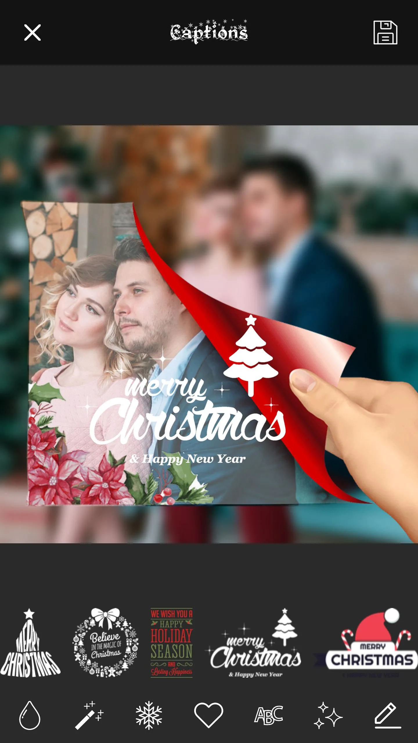 Christmas Card PIP Art Camera | Indus Appstore | Screenshot