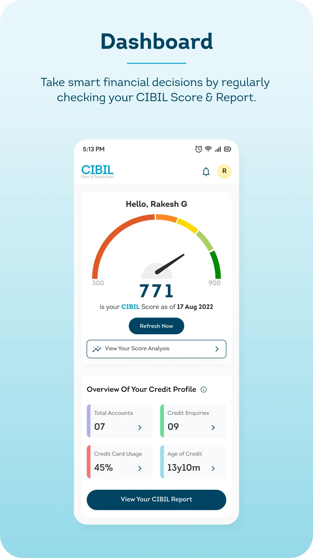 CIBIL® Score & Report | Indus Appstore | Screenshot