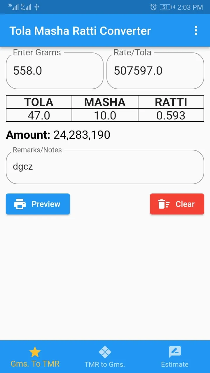 Tola Masha Ratti Converter | Indus Appstore | Screenshot