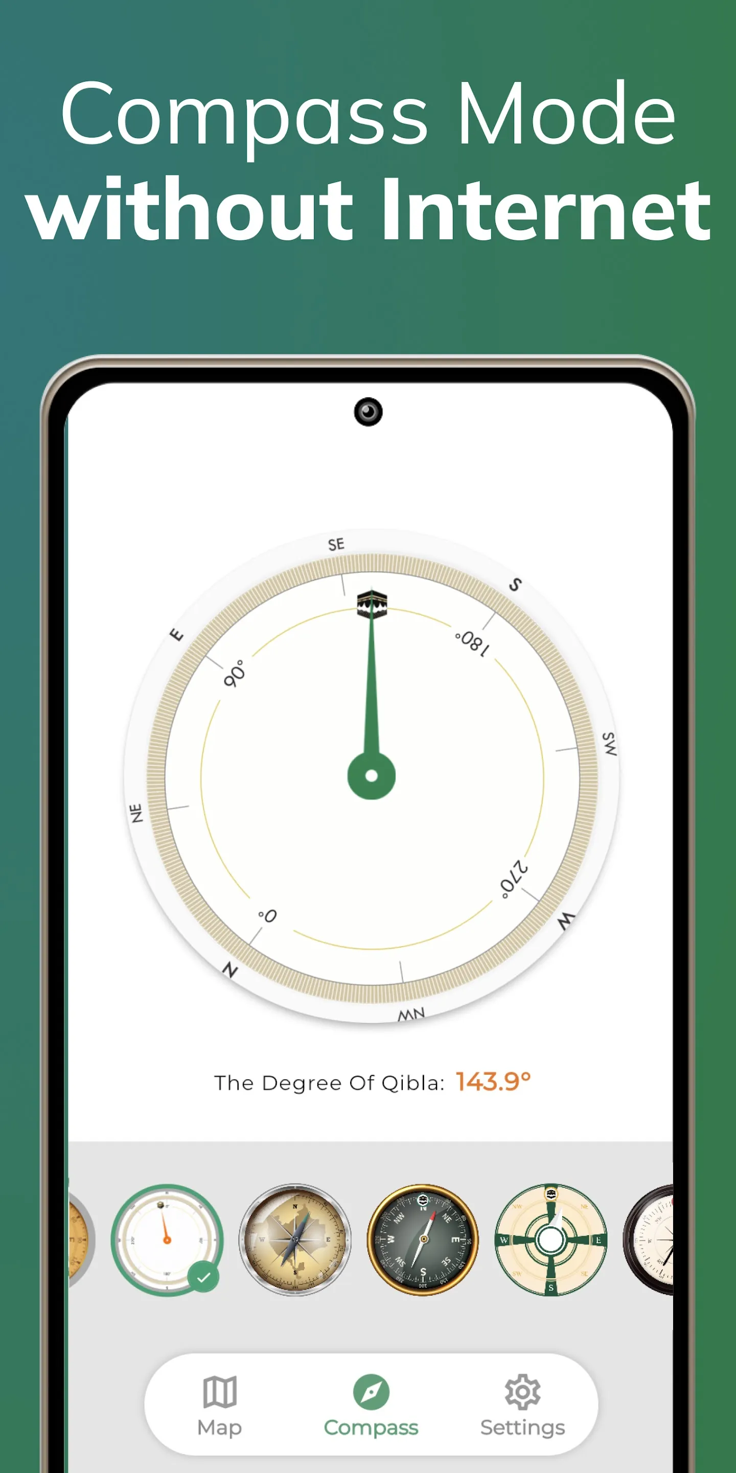Qibla Finder Compass 100% | Indus Appstore | Screenshot