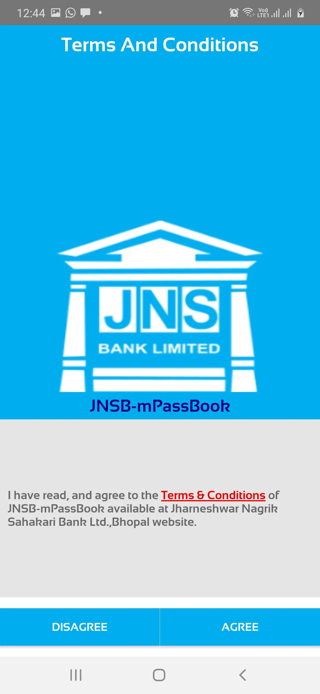 JNS Bank mPassbook | Indus Appstore | Screenshot