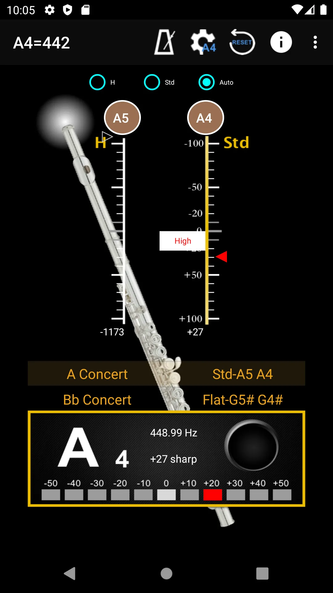 Flute Tuner & Metronome | Indus Appstore | Screenshot