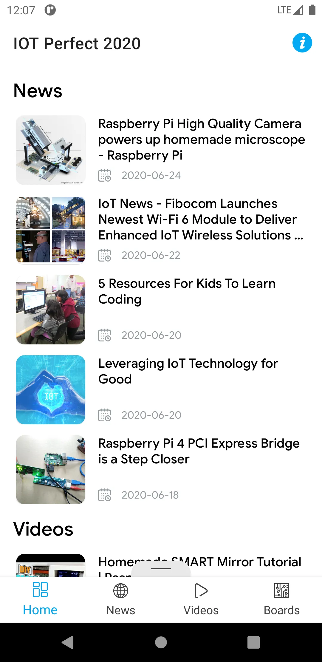 IoT Perfect - News & Projects | Indus Appstore | Screenshot