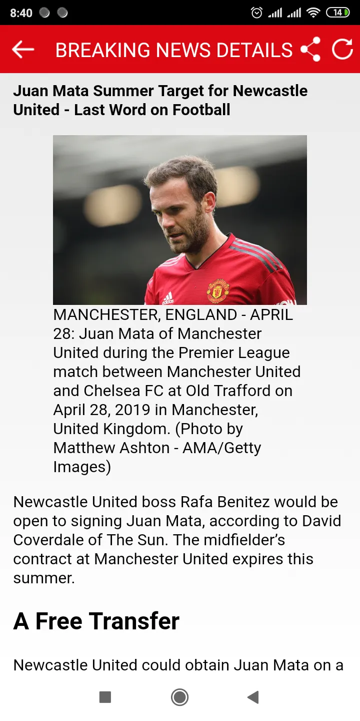 Breaking News for Man United | Indus Appstore | Screenshot