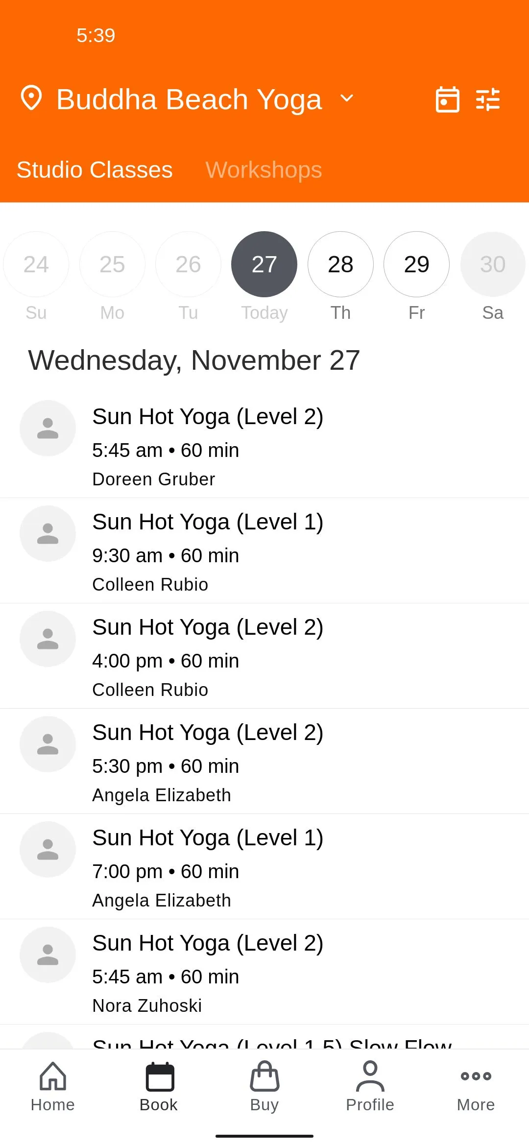 Buddha Beach Hot Yoga & Co. | Indus Appstore | Screenshot