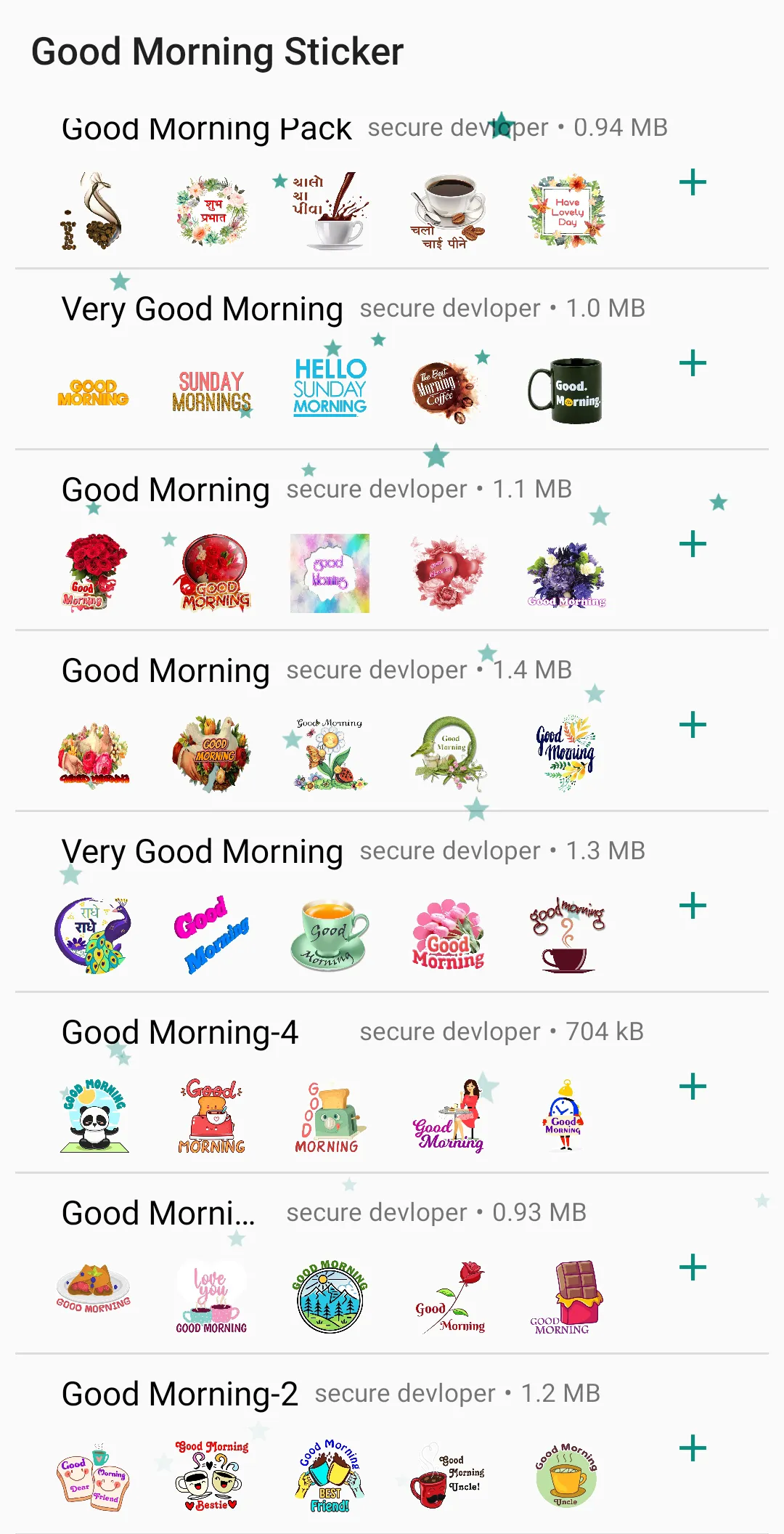 Good Morning Night Stickers | Indus Appstore | Screenshot