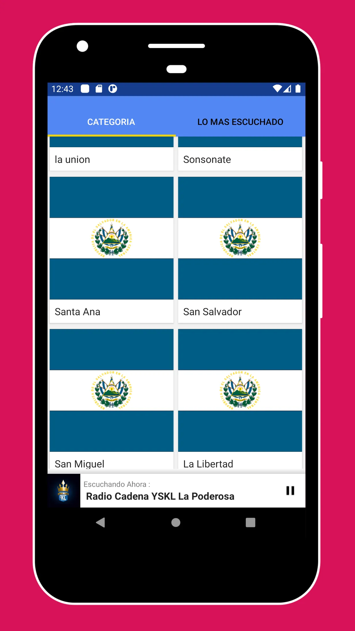 Radio El Salvador + Radio FM | Indus Appstore | Screenshot