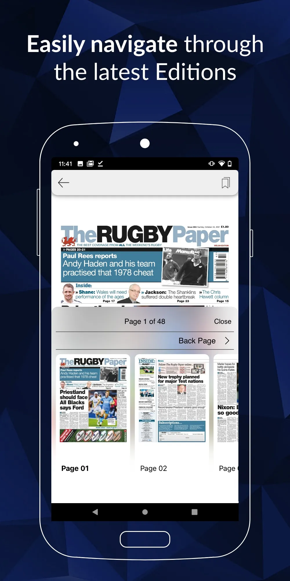 The Rugby Paper, Welsh Edition | Indus Appstore | Screenshot