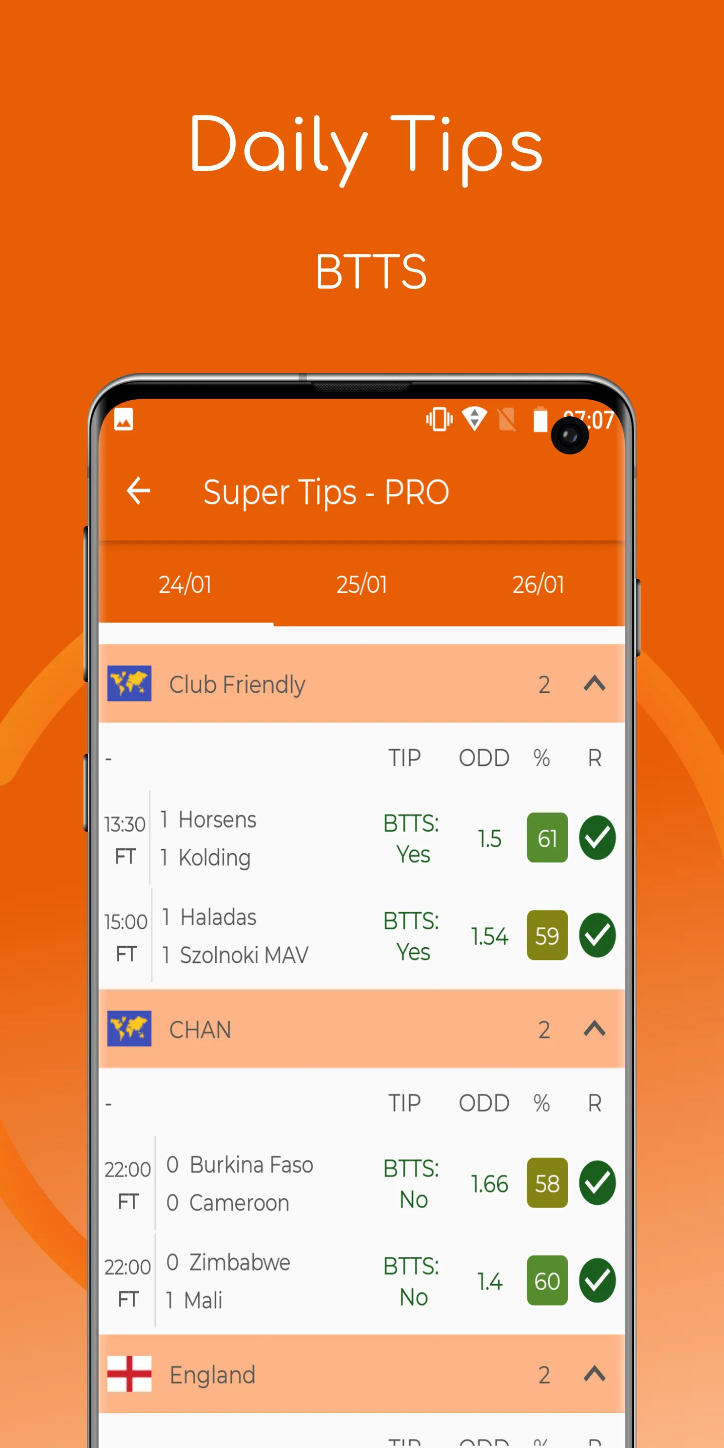 Super Tips: Goals and BTTS | Indus Appstore | Screenshot