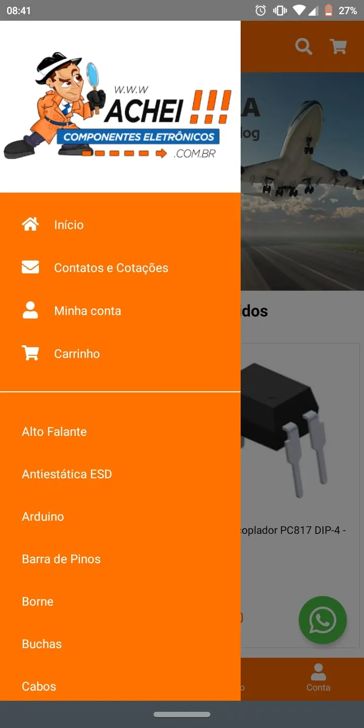 Achei Componentes Eletrônicos | Indus Appstore | Screenshot