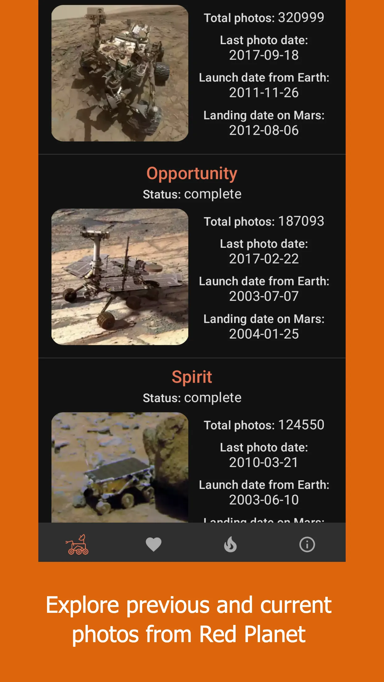 Mars Rover Photos | Indus Appstore | Screenshot