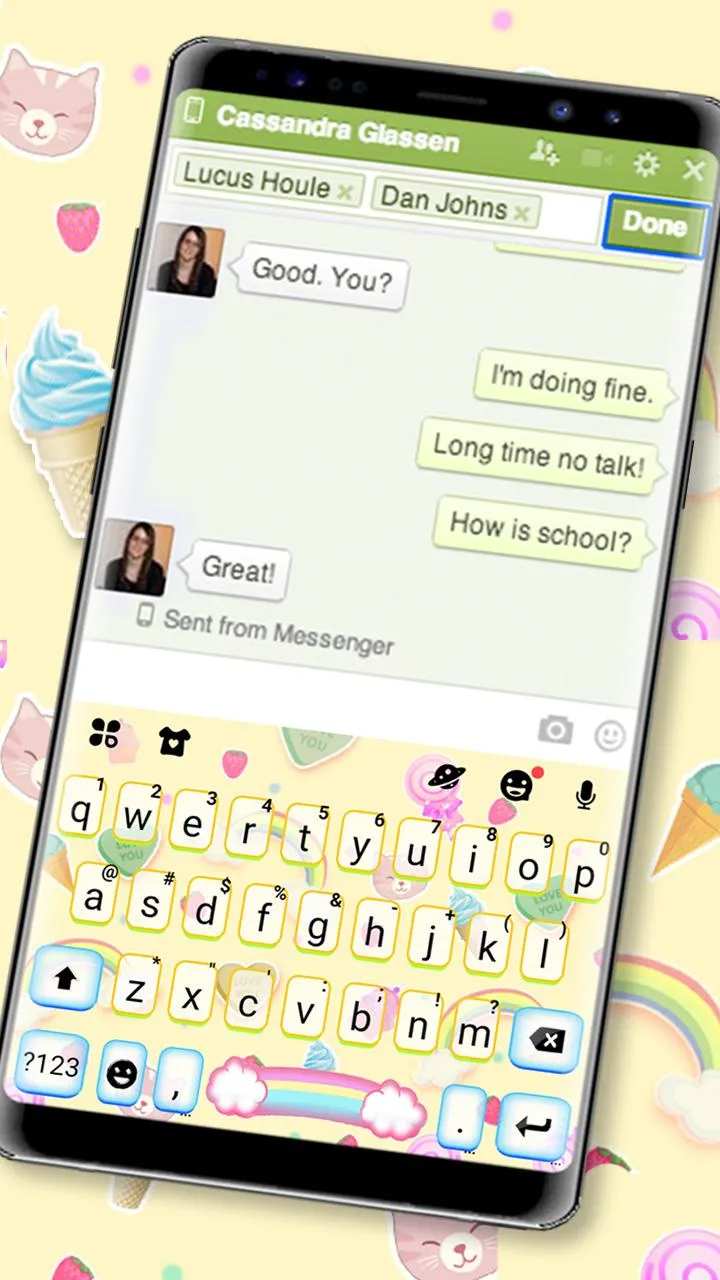 Cute Messenger Theme | Indus Appstore | Screenshot