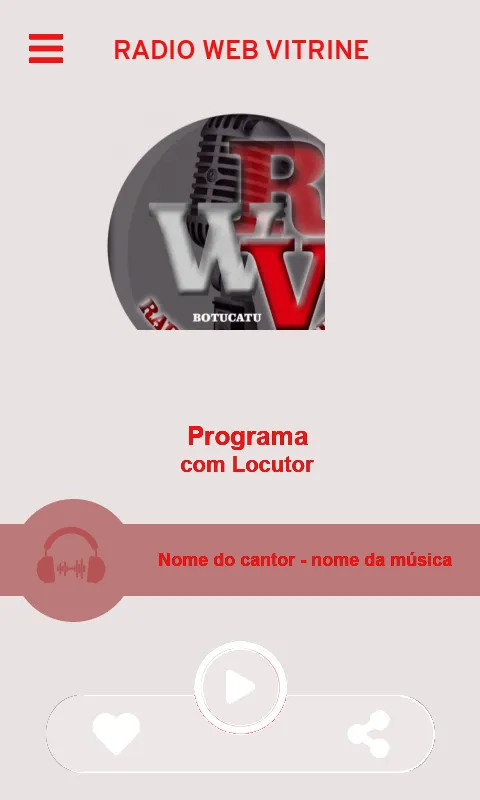 Radio Web Vitrine | Indus Appstore | Screenshot