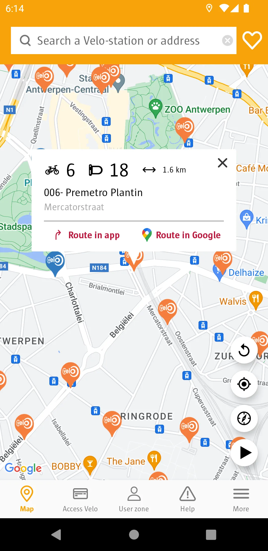 Velo Antwerpen | Indus Appstore | Screenshot