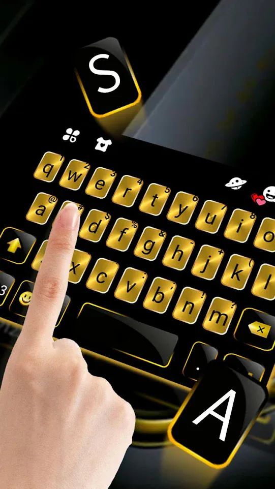 Gold Metal Business Keyboard Theme | Indus Appstore | Screenshot