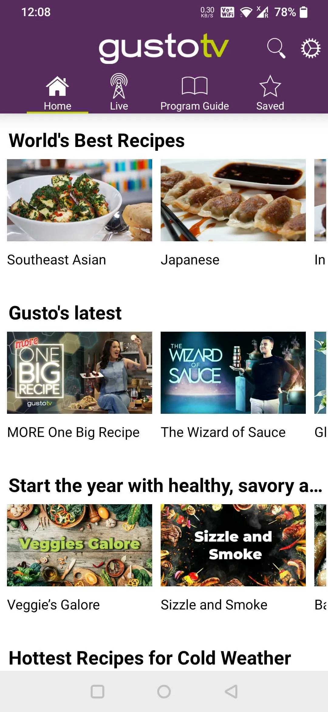 Gusto TV | Indus Appstore | Screenshot