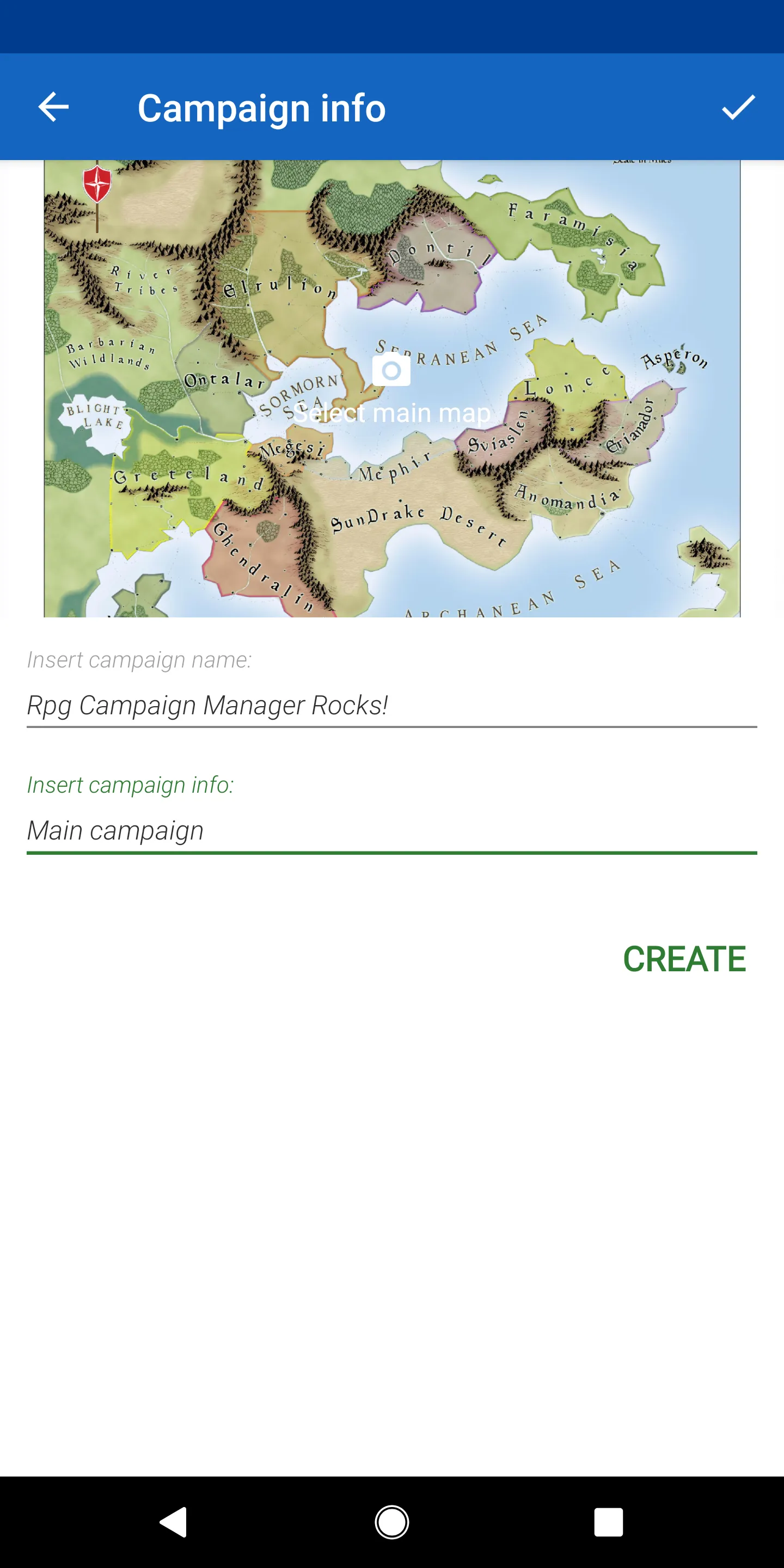 RPG Campaign Manager | Indus Appstore | Screenshot