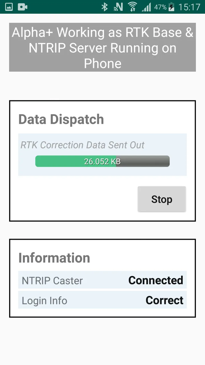 Polaris Alpha+ NTRIP Server/Cl | Indus Appstore | Screenshot