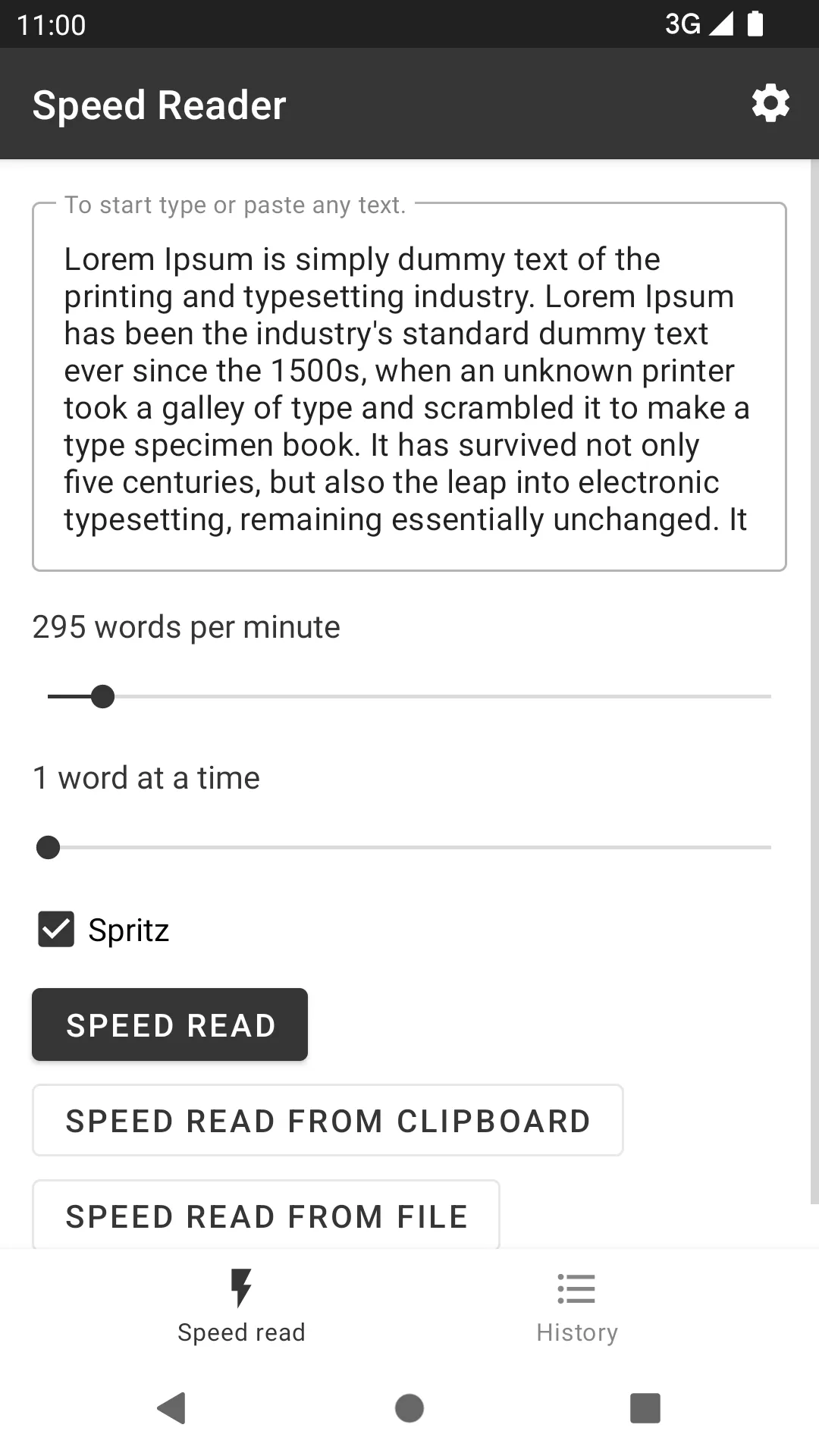 Speed Reader for Speed Reading | Indus Appstore | Screenshot