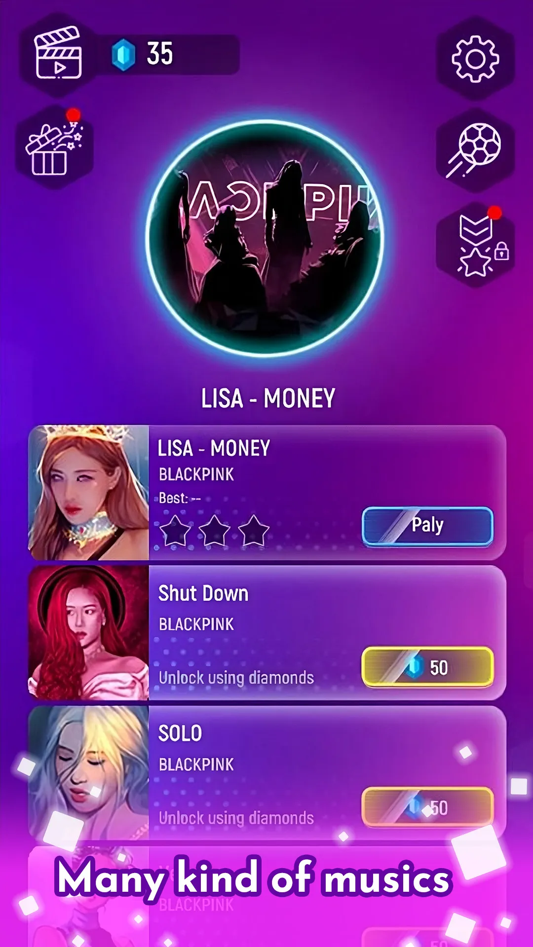 BLACKPINK Tiles KPOP : EDM Hop | Indus Appstore | Screenshot