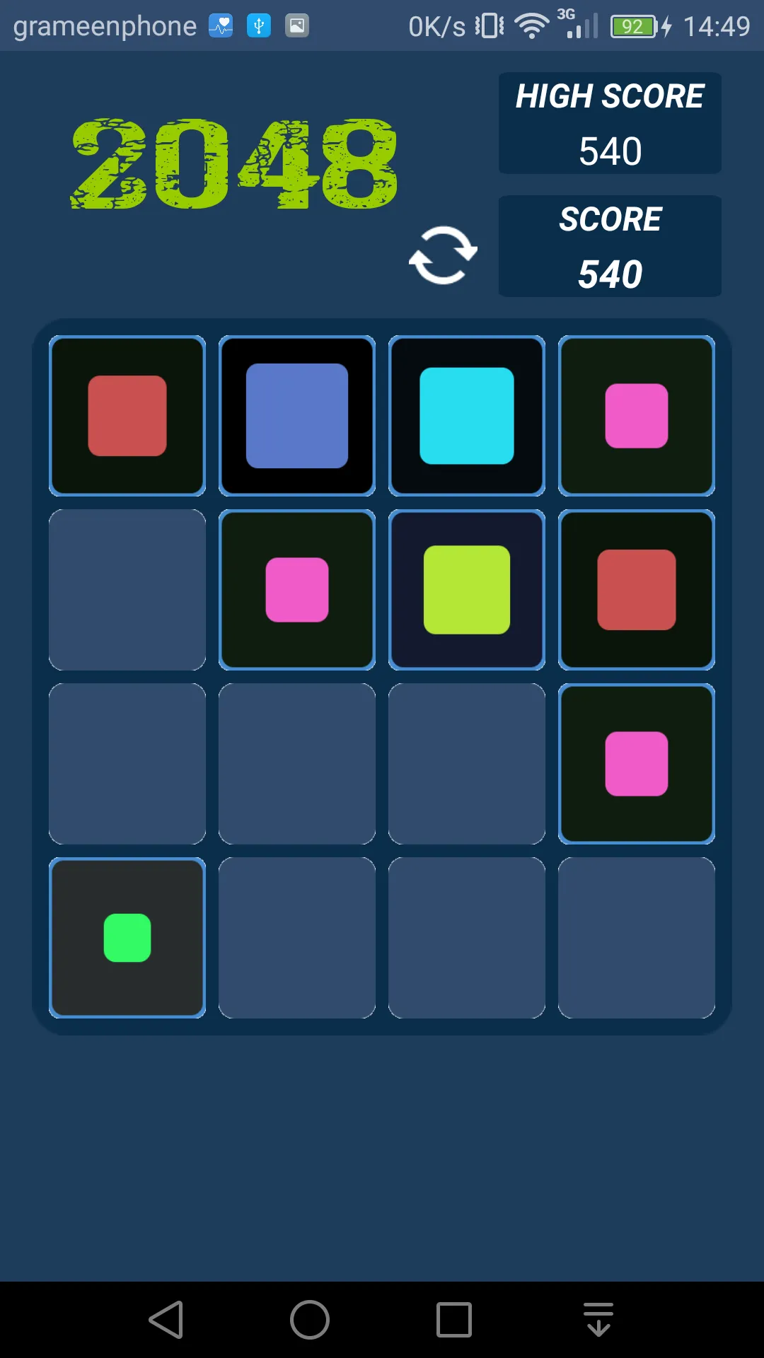 2048 (Circle+Square+Polygon) | Indus Appstore | Screenshot