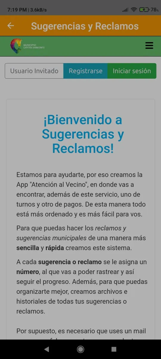 Atención al Vecino | Indus Appstore | Screenshot