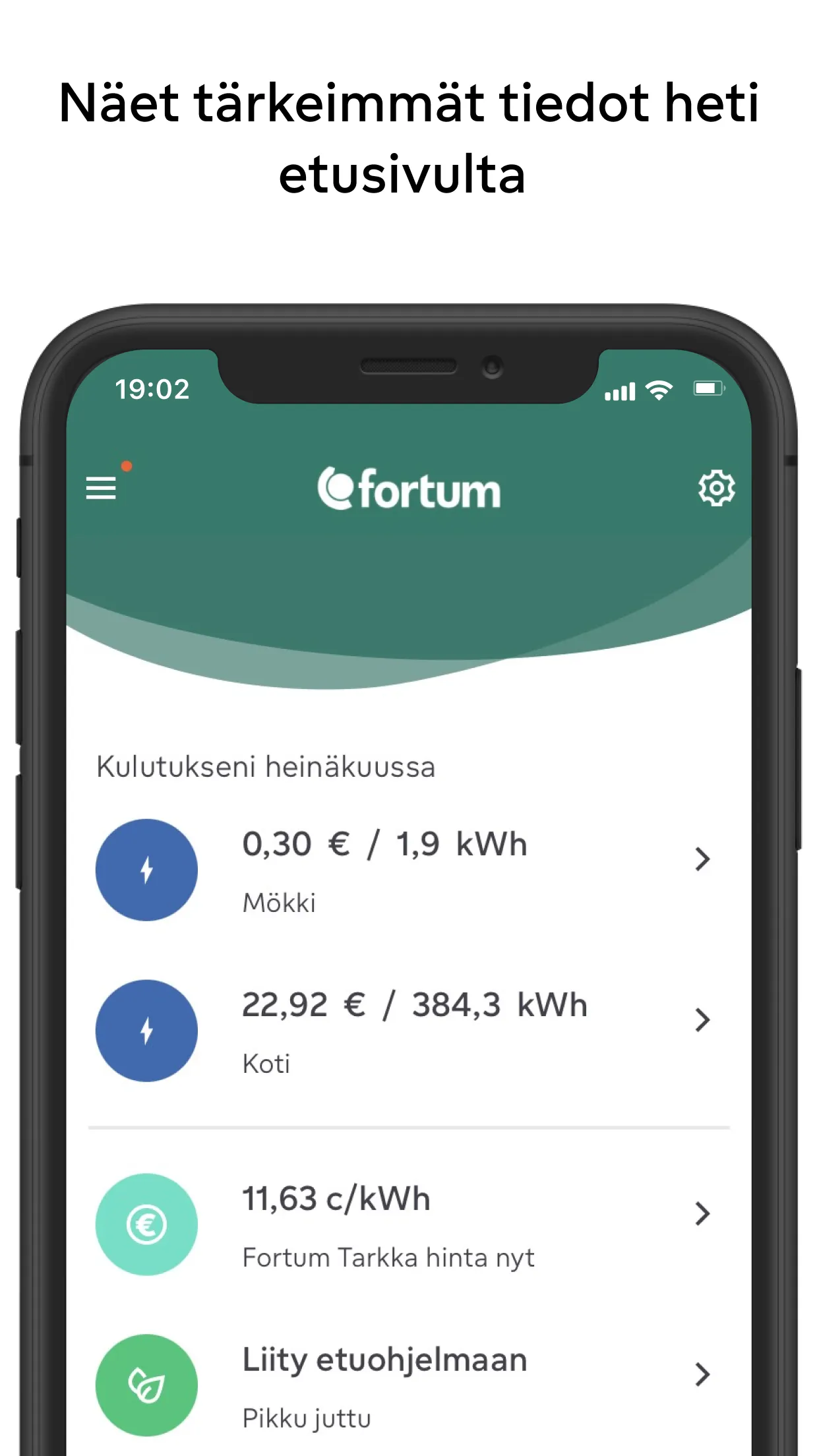 Oma Fortum | Indus Appstore | Screenshot