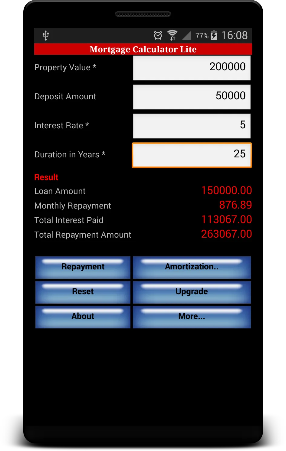 Mortgage Calculator | Indus Appstore | Screenshot