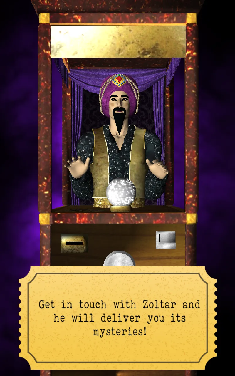 Zoltar fortune telling 3D | Indus Appstore | Screenshot