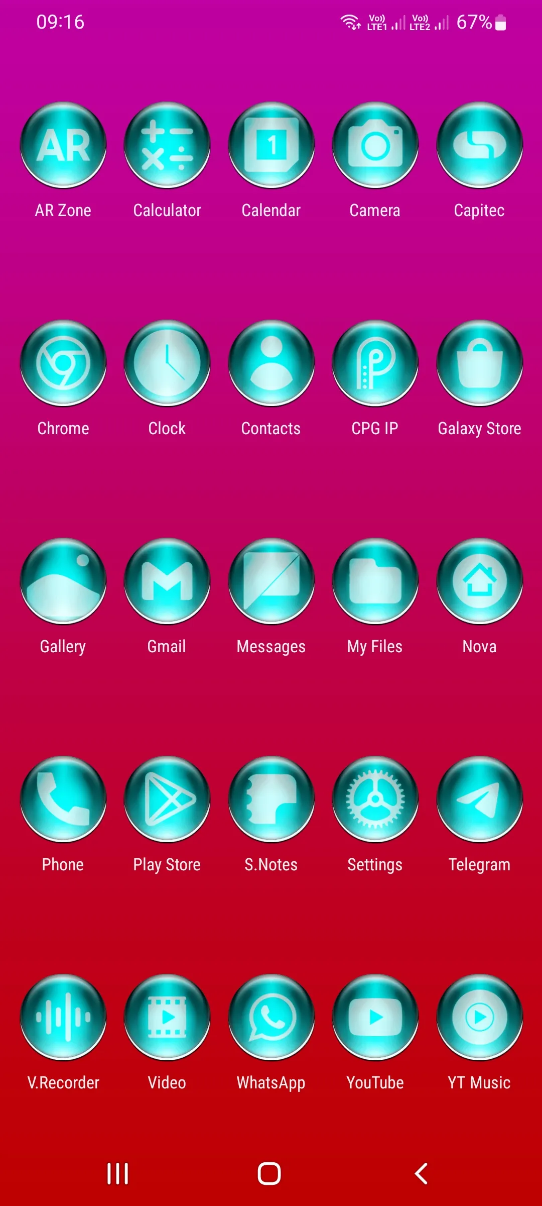 Cyan Pixl Glass Icon Pack | Indus Appstore | Screenshot