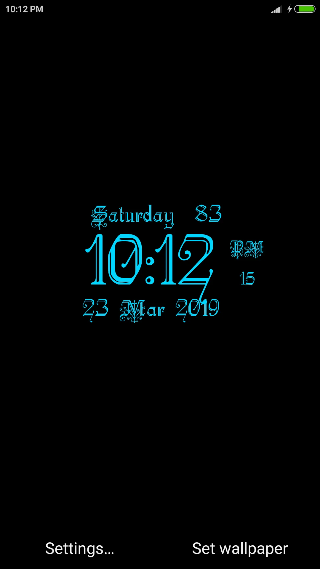 Classic Digital Clock Lwp | Indus Appstore | Screenshot