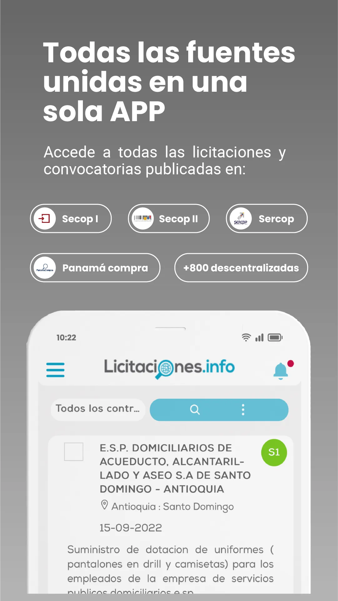 Licitaciones.info | Indus Appstore | Screenshot