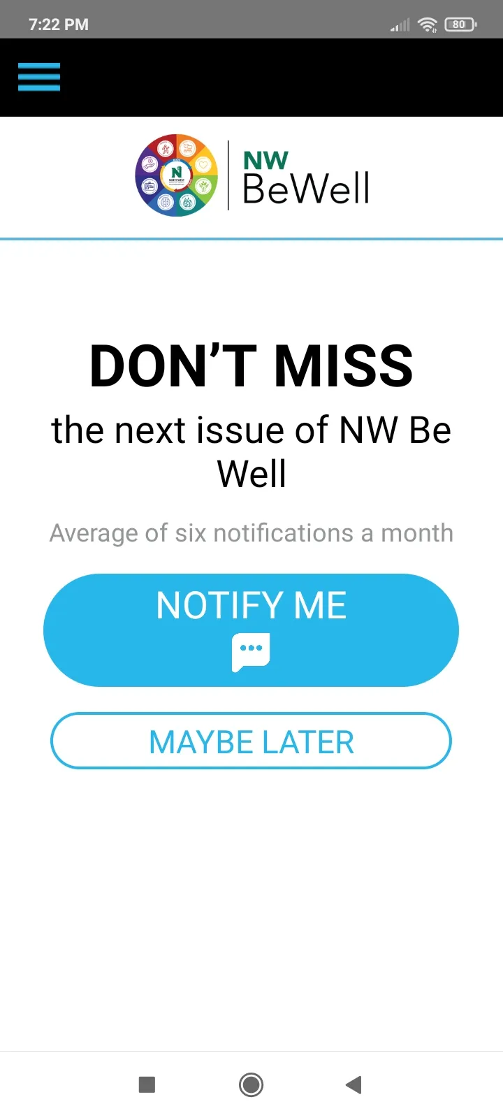 NW Be Well | Indus Appstore | Screenshot