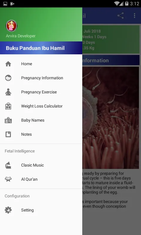 Pregnancy Guide | Indus Appstore | Screenshot