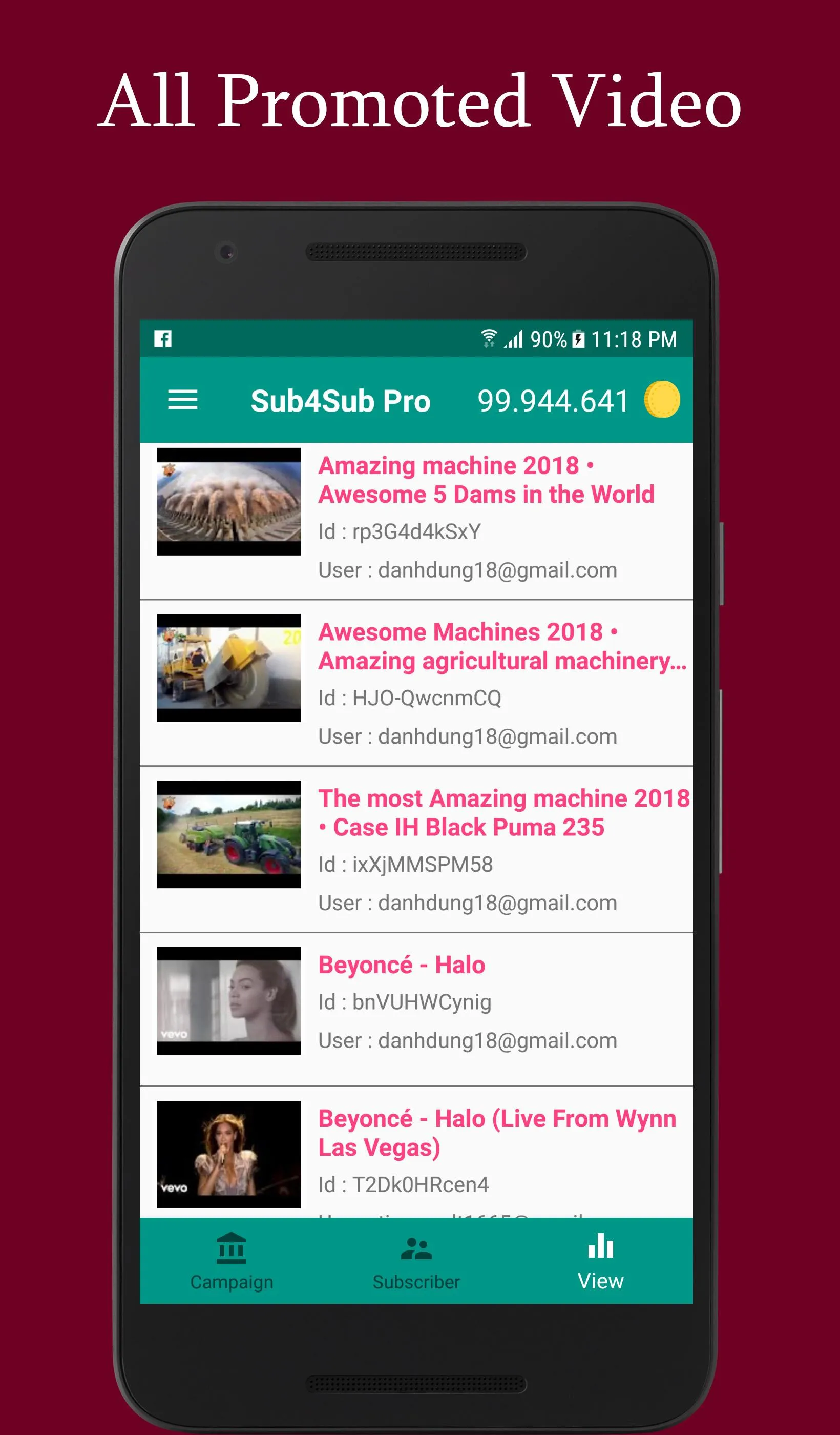 Sub4Sub - View4View For Video | Indus Appstore | Screenshot