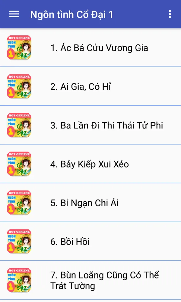 60 Ngon tinh co dai offline | Indus Appstore | Screenshot