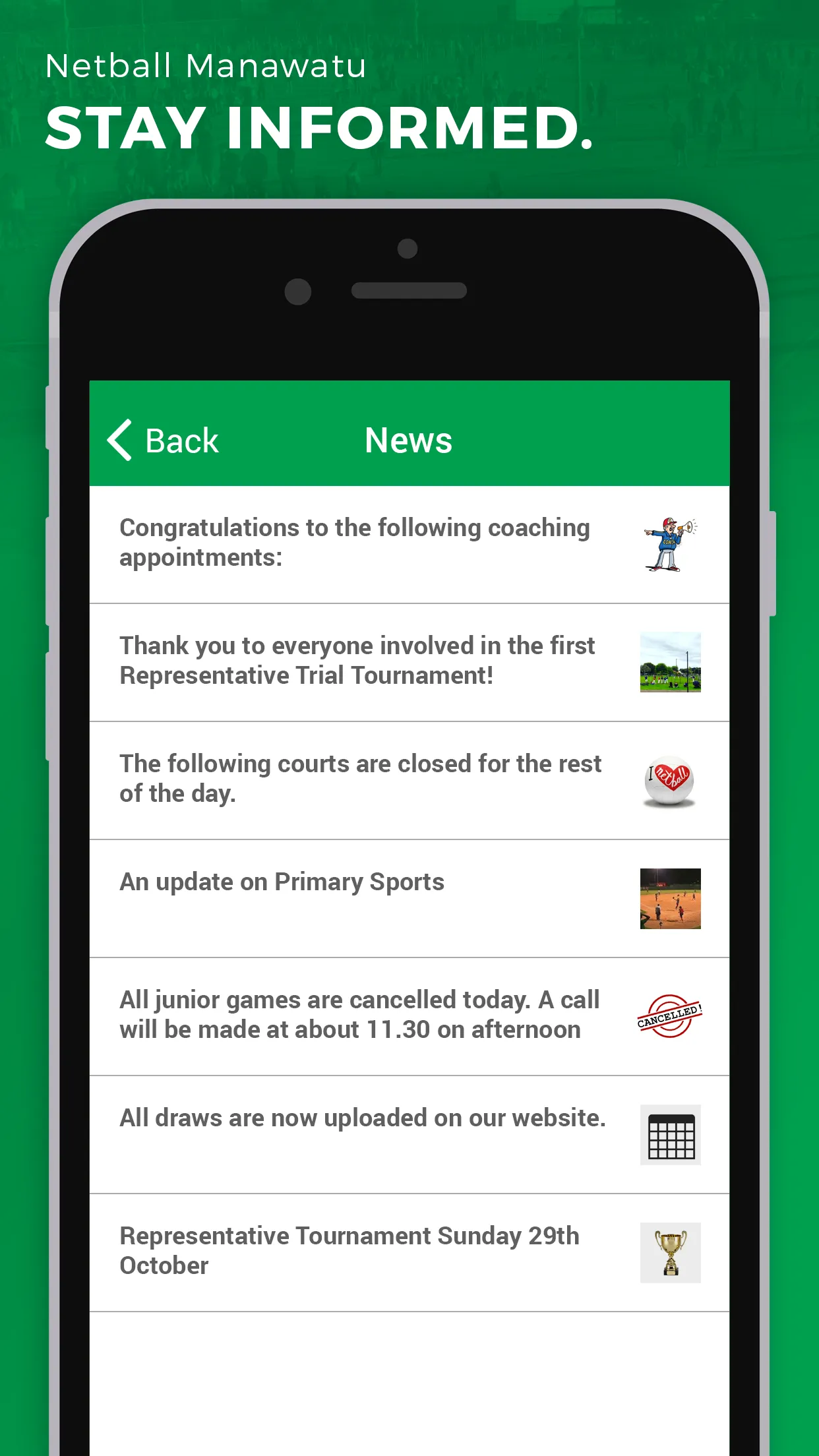 Netball Manawatu | Indus Appstore | Screenshot